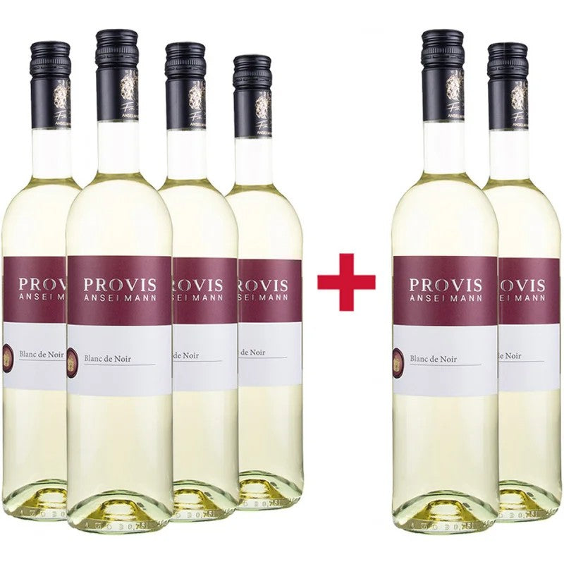 4+2PinotMeunierBlancdeNoirhalbtrockenPaket–WeingutProvisAnselmann