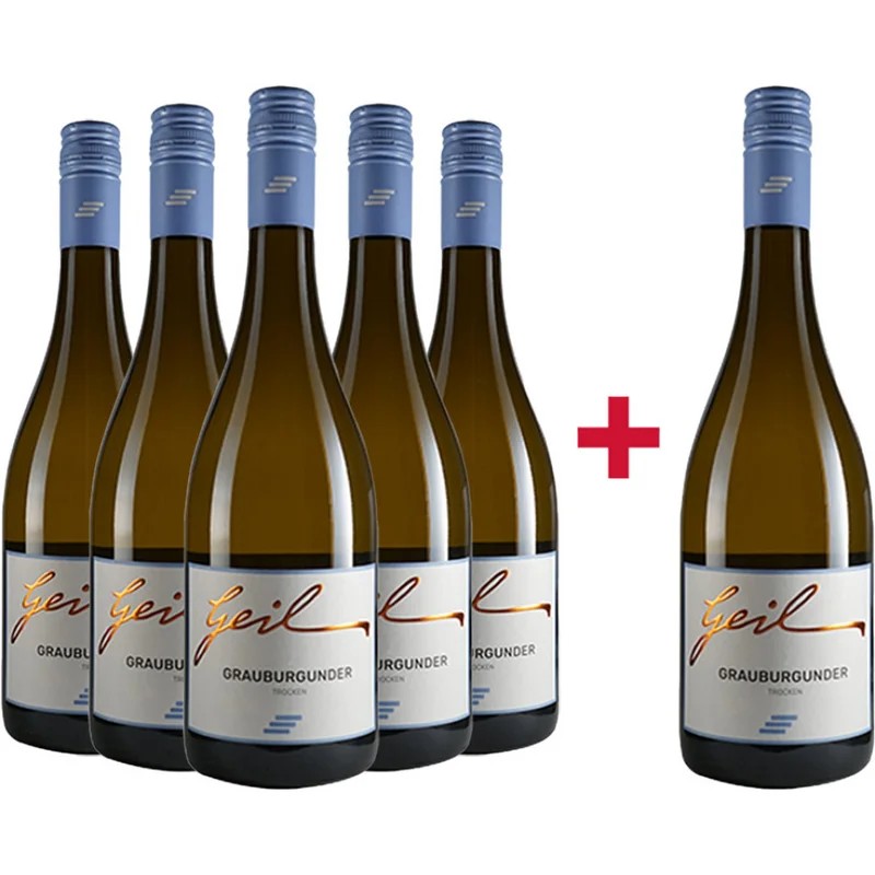 5+1GrauburgundertrockenPaket–WeingutHelmutGeil