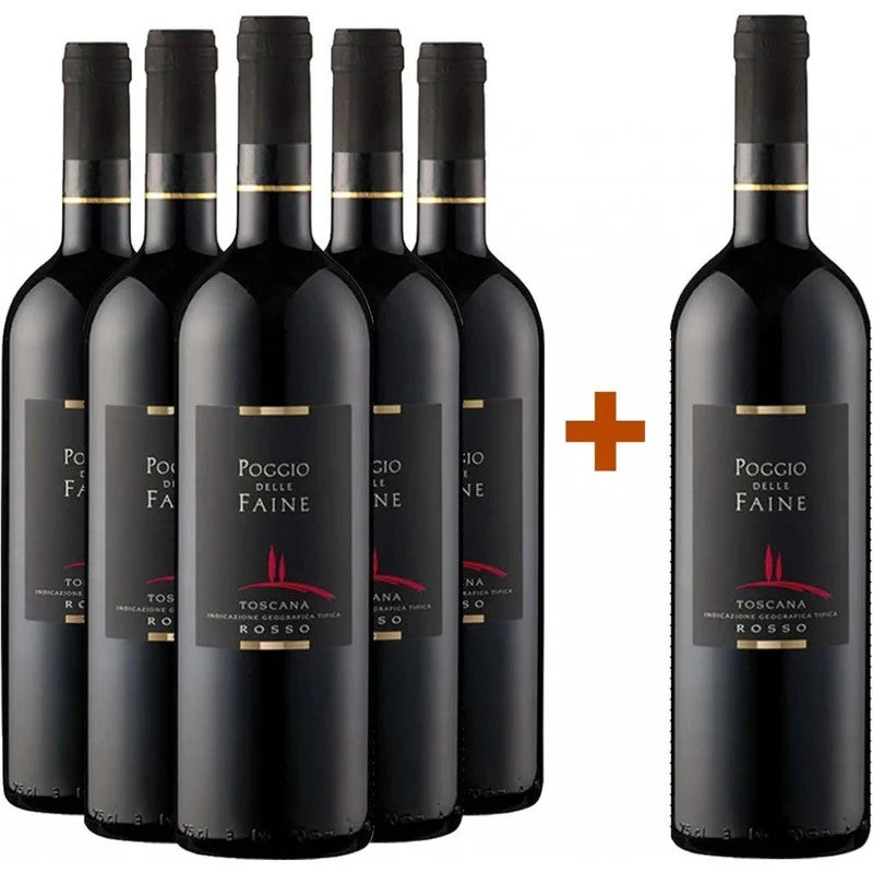 5+1PaketPoggiodelleFaineRossoToscanaIGP–PoggiodelleFaine