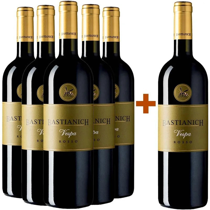 Bastianich5+1PaketICruVespaRossoCuvéetrocken