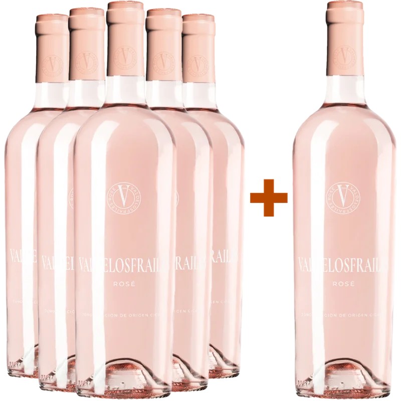 BodegaValdelosfrailesAktionspaket5+1ValdelosfrailesRosé2023CigalesDO