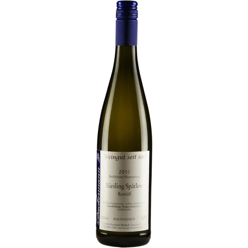 Dackermann2011BECHTHEIMERRIESLINGSpätleserestsüßedelsüß