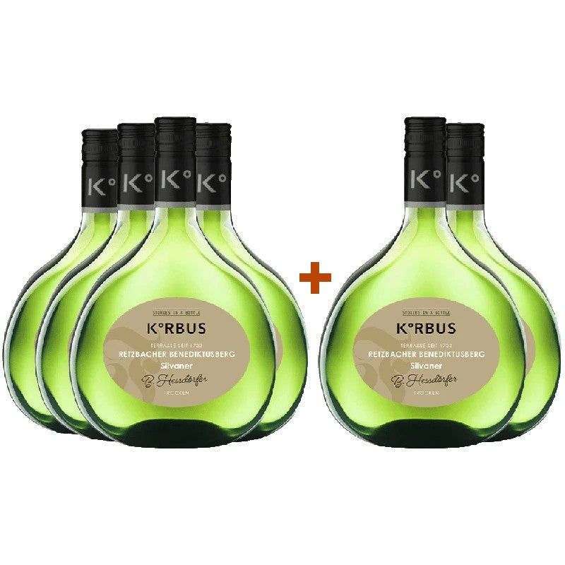 KorbusWine4+2PaketSilvanerRetzbacherBenediktusbergtrocken