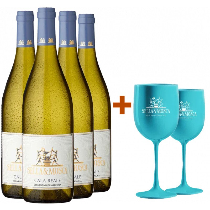 TenuteSella&Mosca–Gratis4erCalaRealeVermentinodiSardegnaDOC+2erSella&MoscaWeinkelch