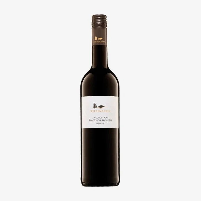 „VillaRustica“PinotnoirRotweinistausgetrunken–Wiedemann’sWeingut