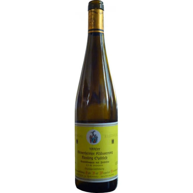 Wegeler–OestrichGeisenheimerKläuserwegRieslingSpätlese1992