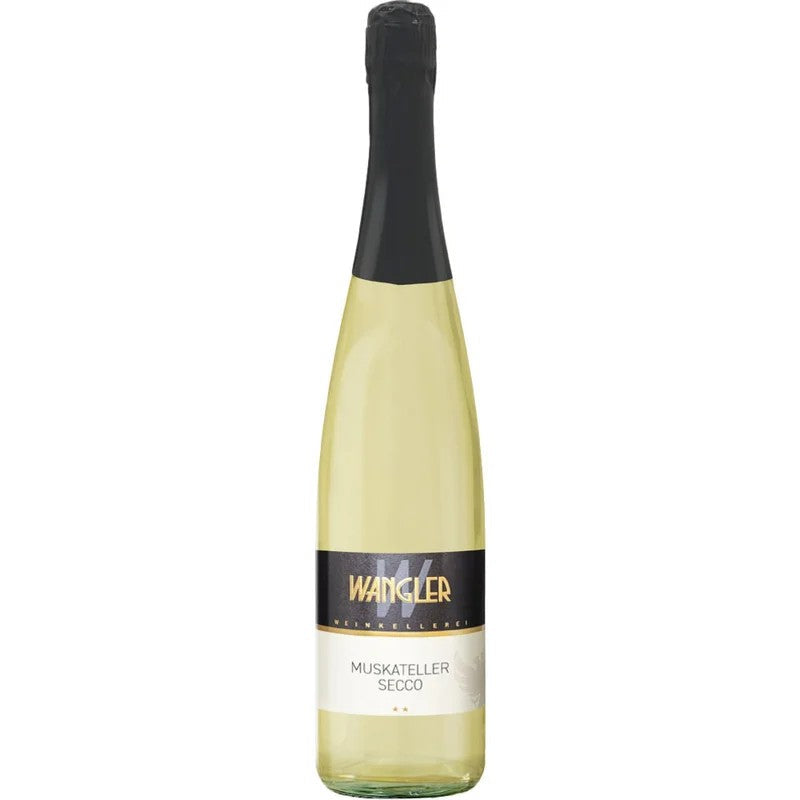 WeinkellereiWangler2025MuskatellerPerlwein–Seccohalbtrocken