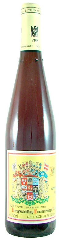 1989RieslingAusleselieblich075lDomänenweingutSchlossSchönbornRheingauHattenheimerNußbrunnenweissweinsüss