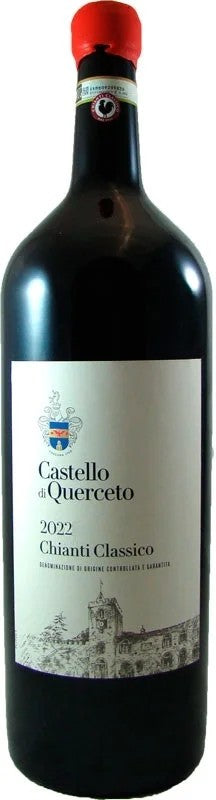 2022ChiantiClassicoQuercetoDOCGrottrocken50linHolzkisteItalien/Toskana/CastellodiQuercetoGRosseFlascheJeroboamtollerrotermittelitalien