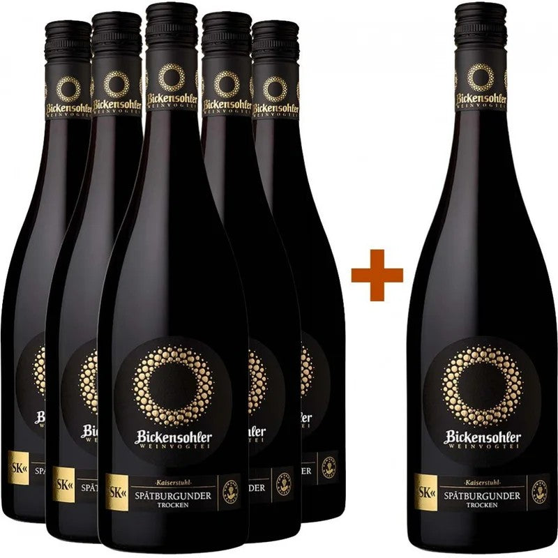 BickensohlerWeinvogtei5+1PaketSteinfelsenSpätburgunderRotwein“SK”trocken