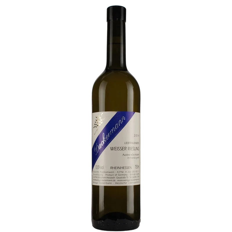 Dackermann2014LIEBFRAUENBERGWEISSERRIESLINGAuslesetrocken