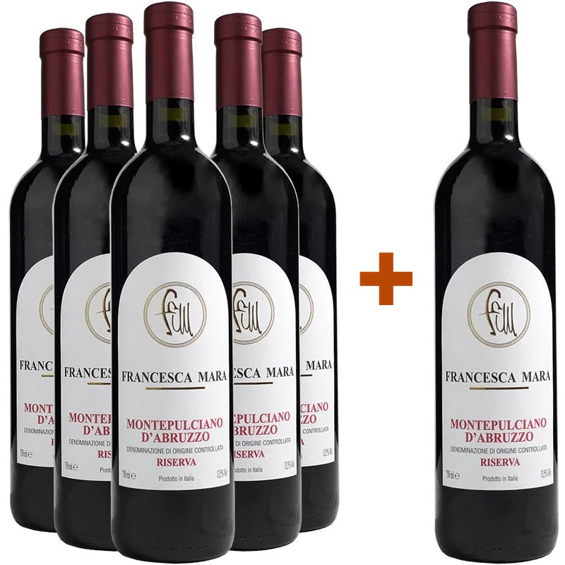 FrancescaMara5+1PaketMontepulcianod’AbruzzoRiservaDOC