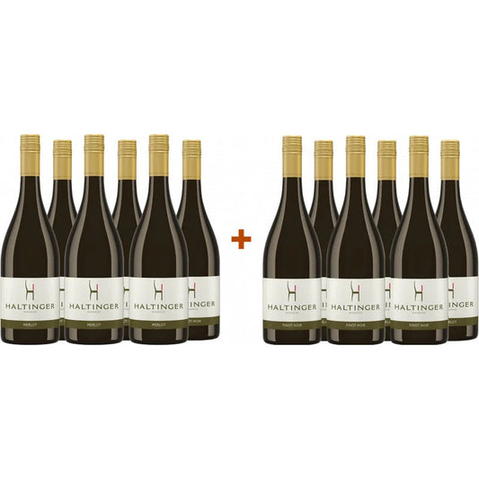 HaltingerWinzereG6+6PaketPinotNoirundMerlottrocken