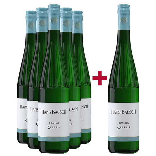 HansBausch5+1PaketRheingauRieslingClassicfeinherb