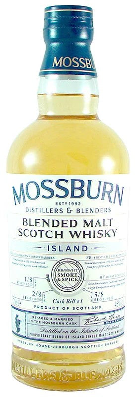 MossburnWhiskyIsland“SmokeandSpice”CaskNo.1460%vol.070lGrossbritannienScotchBlendedMaltScotchWhiskySignatureCaskhierkaufen