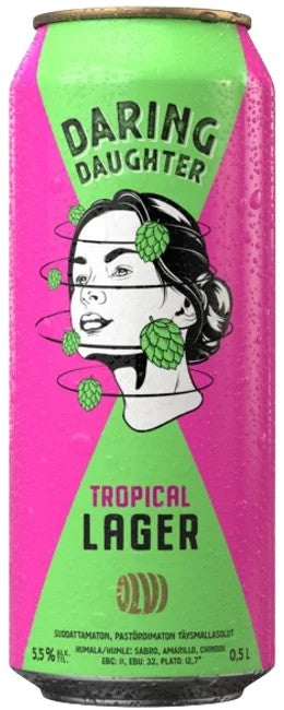 Olvi–DaringDaughterTropicalLager:Bier-Bewertung&Test–BeerTasting