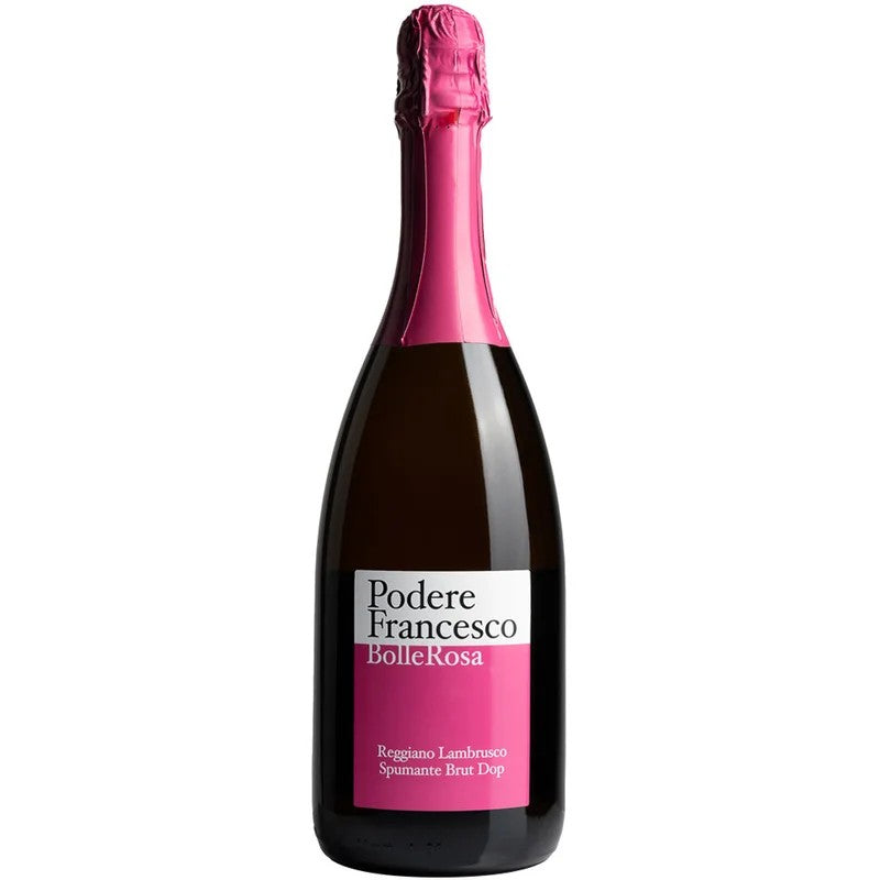 PodereFrancescoSpumanteLambruscoBolleRosaReggianoDOCbrut