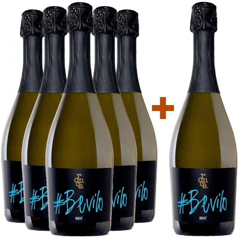 Ronca5+1PaketBeviloBiancoSpumanteCharmatbrut