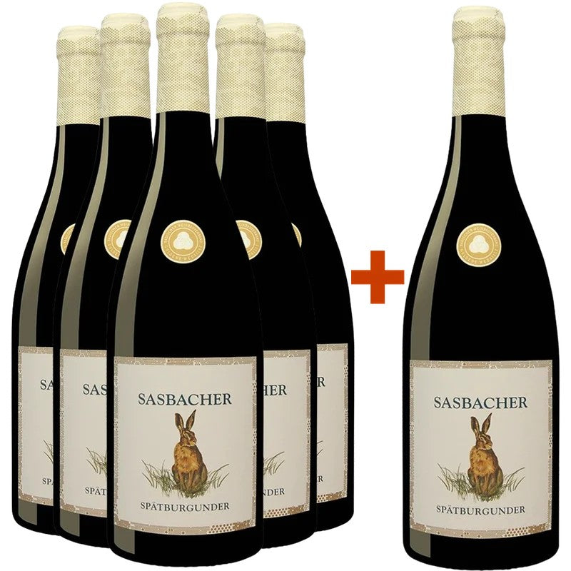 SasbacherWinzerkeller5+1PaketRoteHaldeSpätburgunderJäger-Wein
