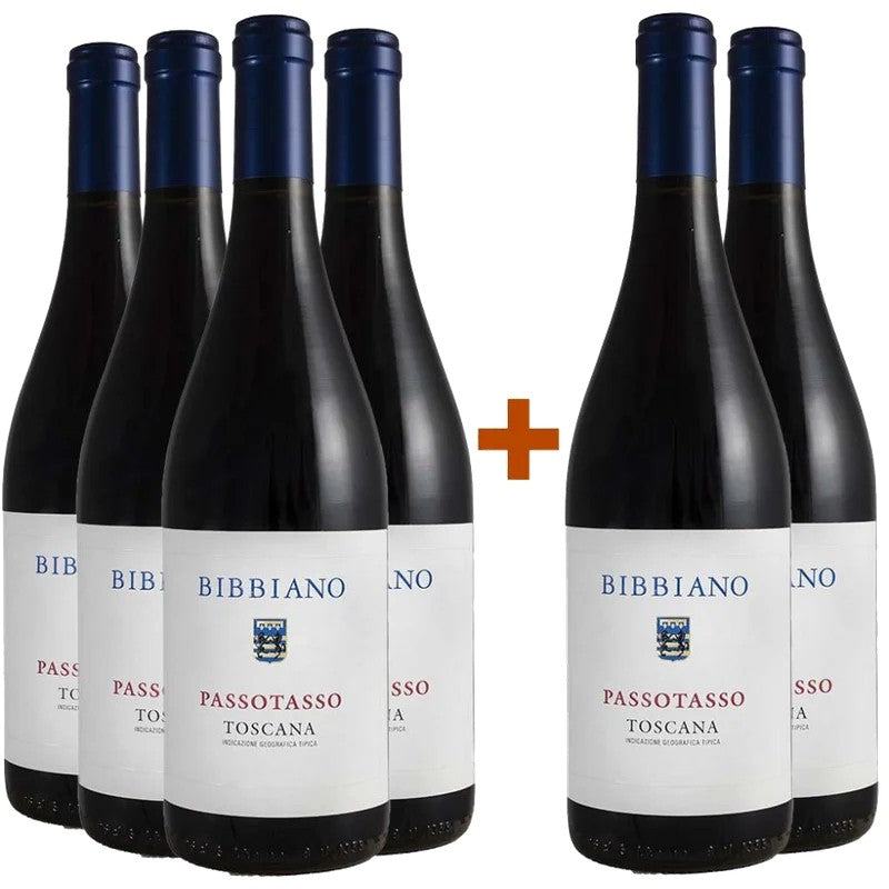 TenutadiBibbiano4+2PaketPassotassoRossoToscanaIGP