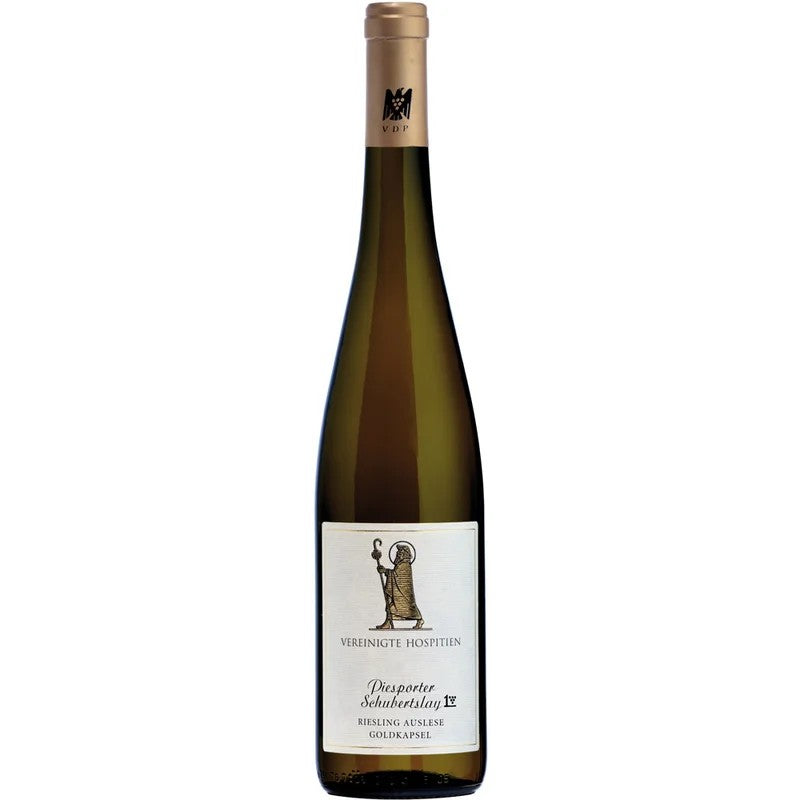 VereinigteHospitien2010PiesportSchubertslayRiesling“AlteRebe”Auslese“Goldkapsel”edelsüß