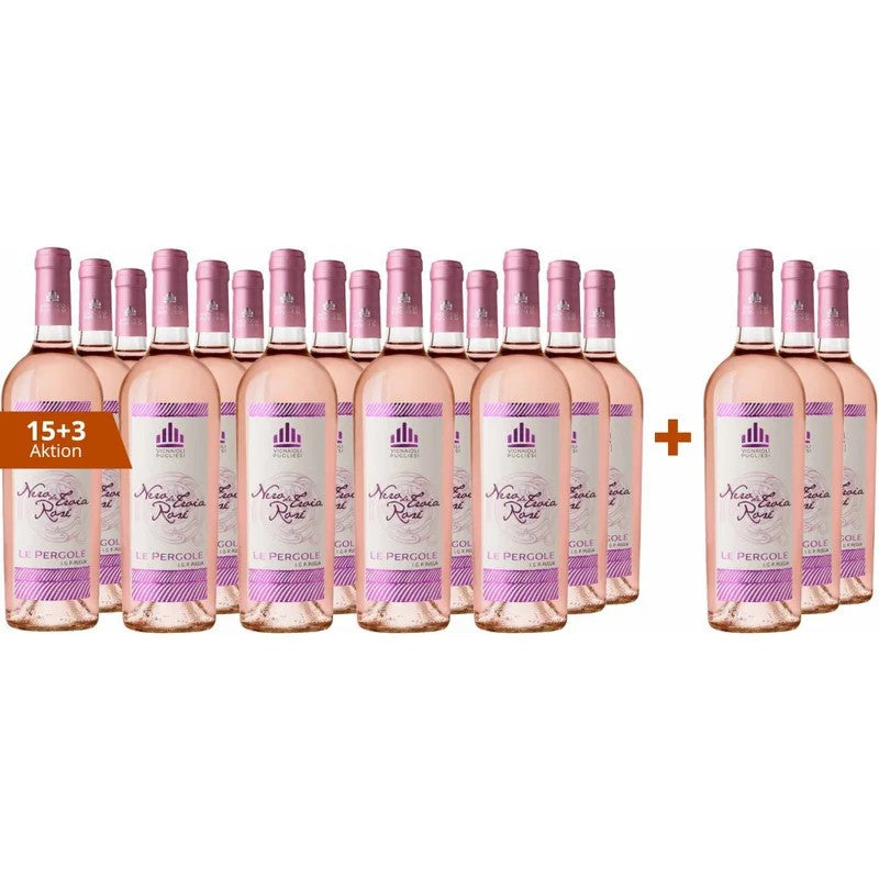 VignaioliPugliesi15+3PaketLePergoleRoséNerodiTroiaPugliaIGP