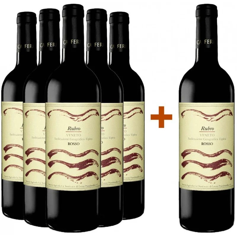 ViniCa’Ferri5+1PaketRubroVinoRossoVenetoIGP