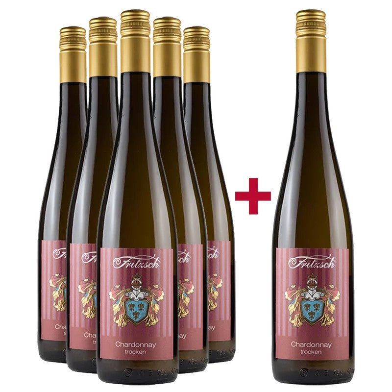 WeingutFritzsch5+1PaketSprendlingerWißbergChardonnaytrocken