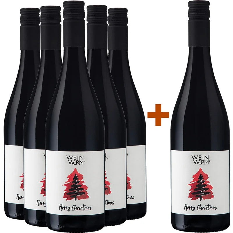 Weinwurm5+1PaketHerzblutMerlotRiedSchilling“Weihnachtsedition”trocken