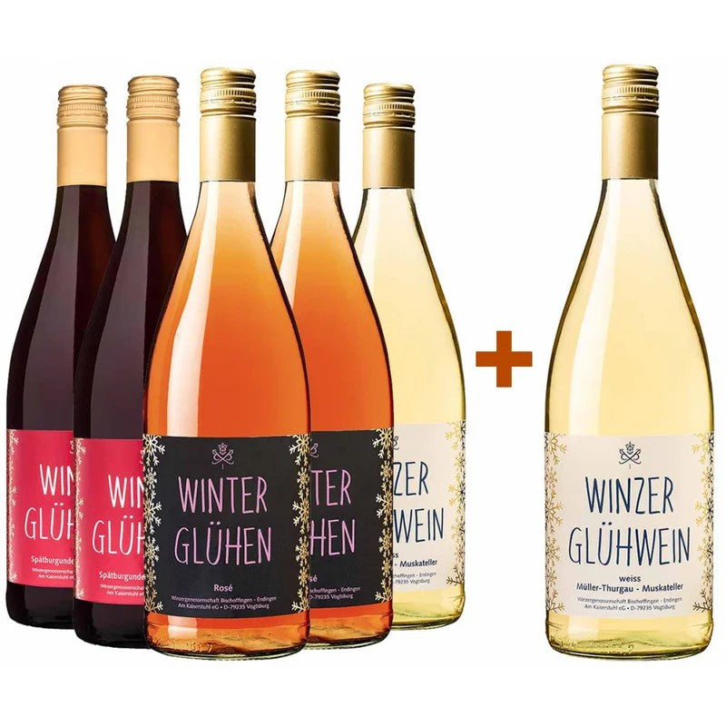 WinzergenossenschaftBischoffingenEndingen5+1Paket“Winterglühen”rosérotweiß